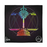 Colorful Libra Sign Print Silk Bandana