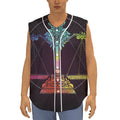 Colorful Libra Sign Print Sleeveless Baseball Jersey