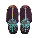 Colorful Libra Sign Print Slippers