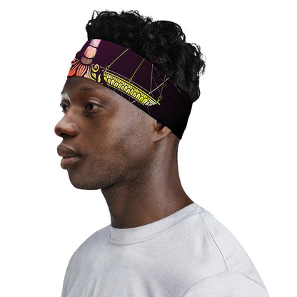 Colorful Libra Sign Print Sports Headband