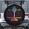 Colorful Libra Sign Print Tire Cover