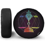 Colorful Libra Sign Print Tire Cover With Camera Hole