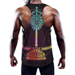 Colorful Libra Sign Print Training Tank Top
