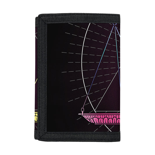 Colorful Libra Sign Print Trifold Wallet