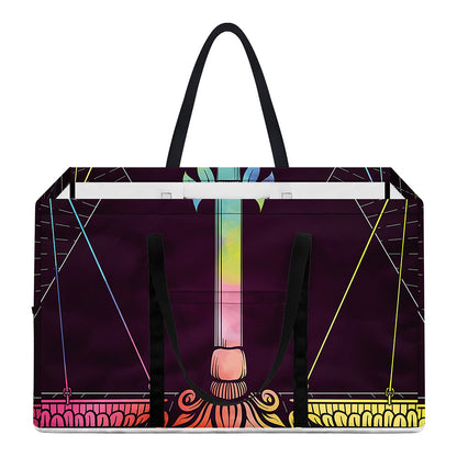 Colorful Libra Sign Print Utility Tote Bag
