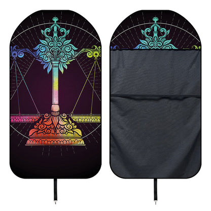 Colorful Libra Sign Print Waterproof Car Seat Cover