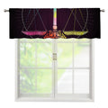 Colorful Libra Sign Print Window Valance