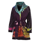 Colorful Libra Sign Print Women's Bathrobe