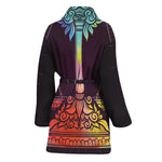 Colorful Libra Sign Print Women's Bathrobe