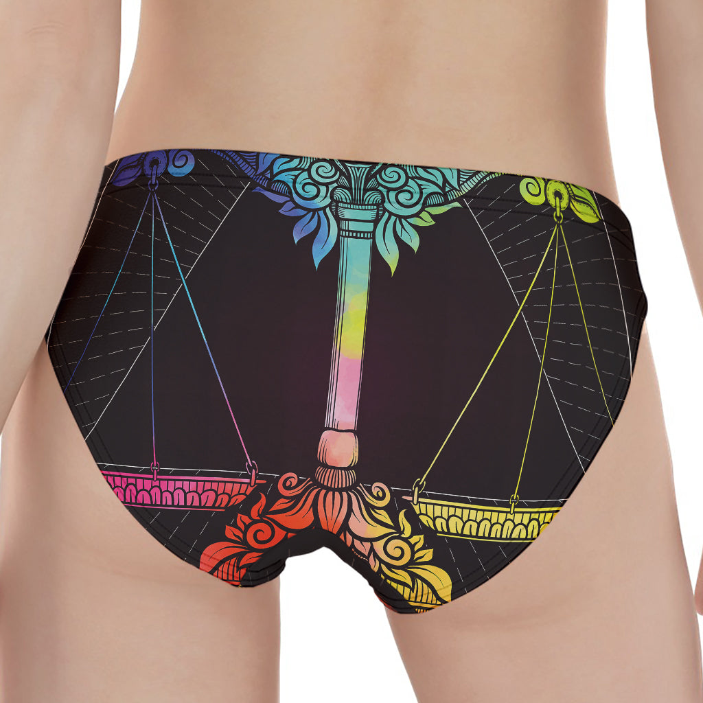 Colorful Libra Sign Print Women's Panties