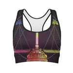 Colorful Libra Sign Print Women's Sports Bra