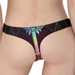 Colorful Libra Sign Print Women's Thong