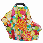 Colorful Lollipop And Candy Print Baby Seat Cover