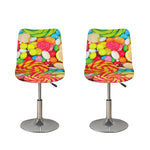 Colorful Lollipop And Candy Print Bar Stool Covers