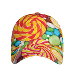 Colorful Lollipop And Candy Print Baseball Cap