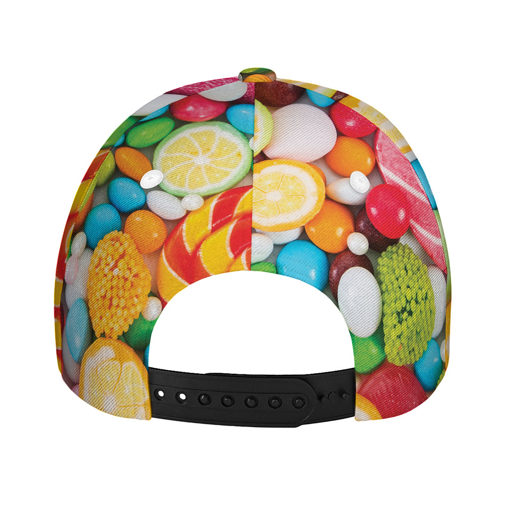 Colorful Lollipop And Candy Print Baseball Cap