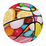 Colorful Lollipop And Candy Print Basketball