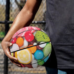 Colorful Lollipop And Candy Print Basketball