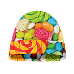 Colorful Lollipop And Candy Print Beanie