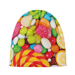 Colorful Lollipop And Candy Print Beanie