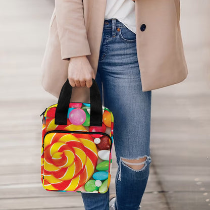 Colorful Lollipop And Candy Print Bible Tote Bag
