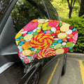 Colorful Lollipop And Candy Print Car Side Mirror Covers