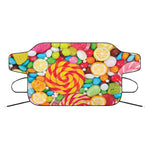 Colorful Lollipop And Candy Print Car Windshield Snow Cover