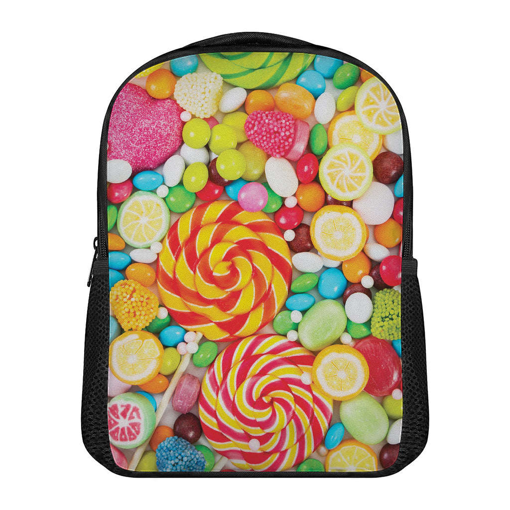 Colorful Lollipop And Candy Print Casual Backpack