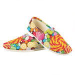 Colorful Lollipop And Candy Print Casual Shoes