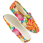 Colorful Lollipop And Candy Print Casual Shoes
