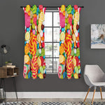 Colorful Lollipop And Candy Print Curtain