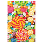 Colorful Lollipop And Candy Print Curtain