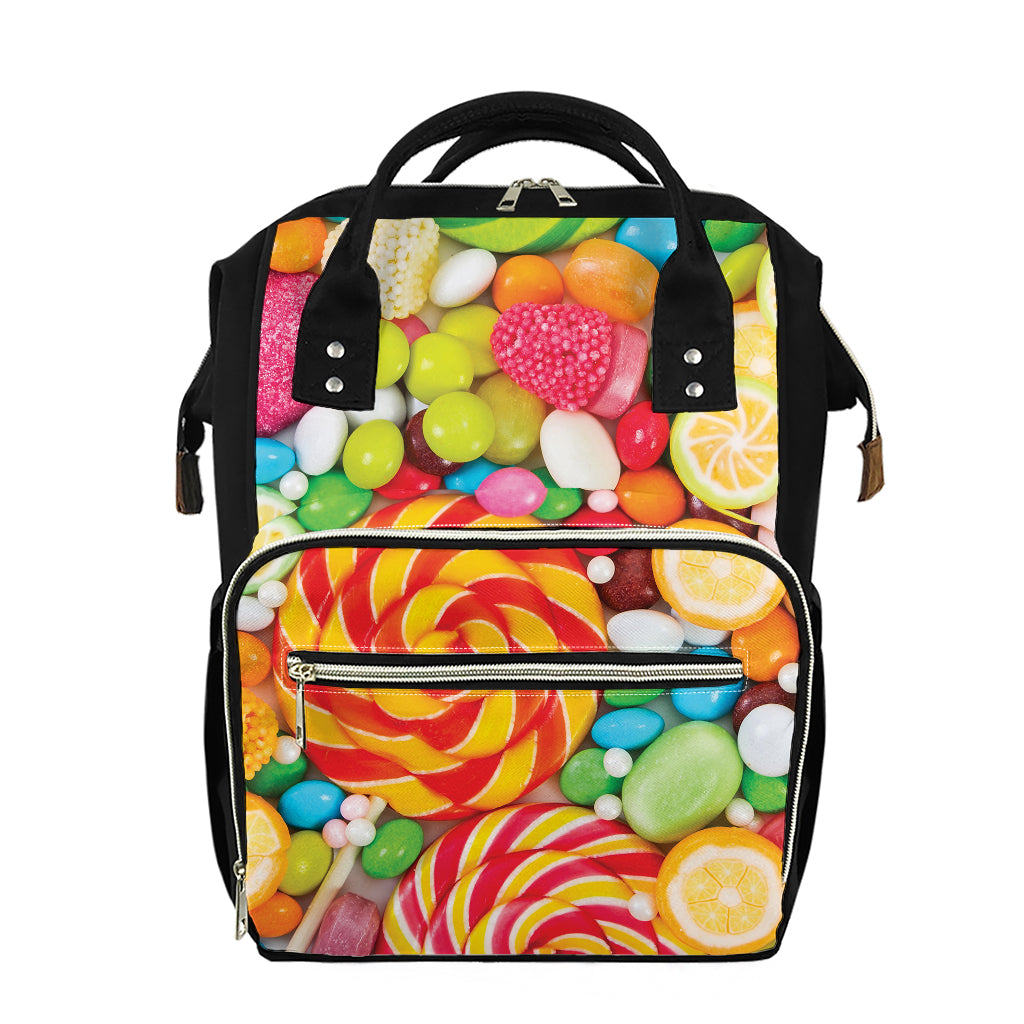 Colorful Lollipop And Candy Print Diaper Bag