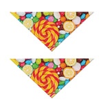 Colorful Lollipop And Candy Print Dog Bandana