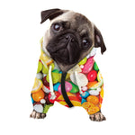 Colorful Lollipop And Candy Print Dog Zip Up Hoodie