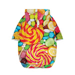 Colorful Lollipop And Candy Print Dog Zip Up Hoodie
