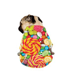 Colorful Lollipop And Candy Print Dog Zip Up Jacket