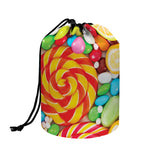 Colorful Lollipop And Candy Print Drawstring Makeup Bag