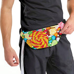 Colorful Lollipop And Candy Print Fanny Pack