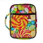 Colorful Lollipop And Candy Print Front Pocket Bible Bag
