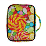 Colorful Lollipop And Candy Print Front Pocket Bible Bag