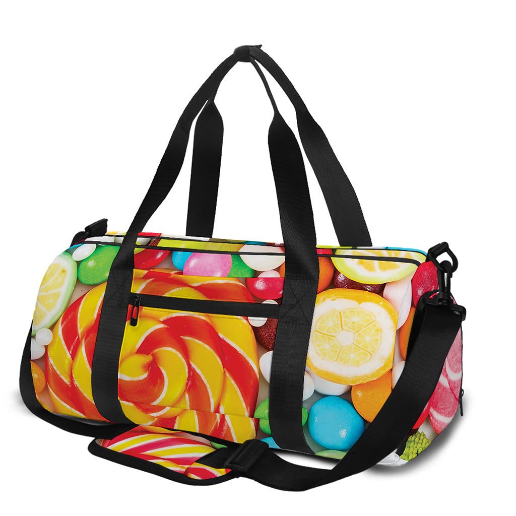 Colorful Lollipop And Candy Print Gym Bag