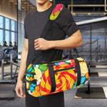 Colorful Lollipop And Candy Print Gym Bag