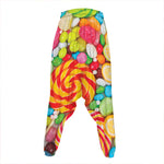 Colorful Lollipop And Candy Print Hammer Pants