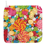 Colorful Lollipop And Candy Print Hand Towel