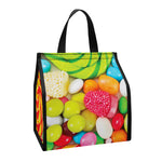 Colorful Lollipop And Candy Print Insulated Lunch Tote