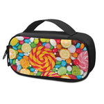 Colorful Lollipop And Candy Print Insulin Cooler Travel Case
