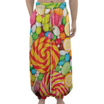 Colorful Lollipop And Candy Print Lantern Pants