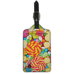 Colorful Lollipop And Candy Print Luggage Tag