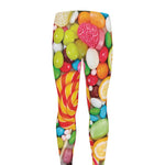 Colorful Lollipop And Candy Print Men's leggings